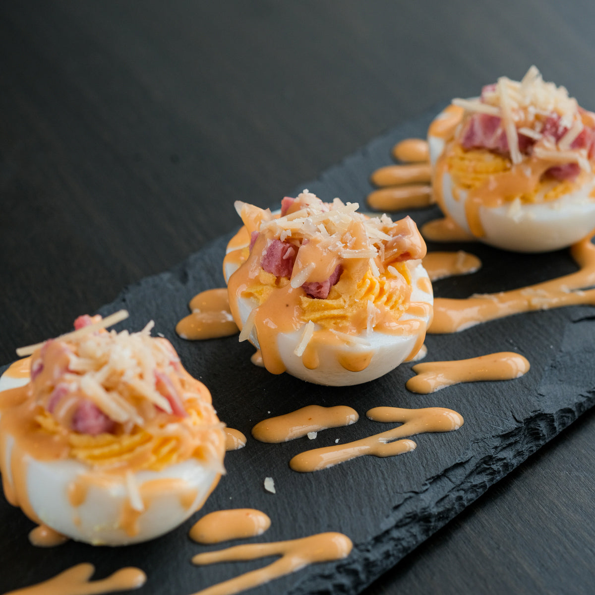 The Reuben Deviled Eggs